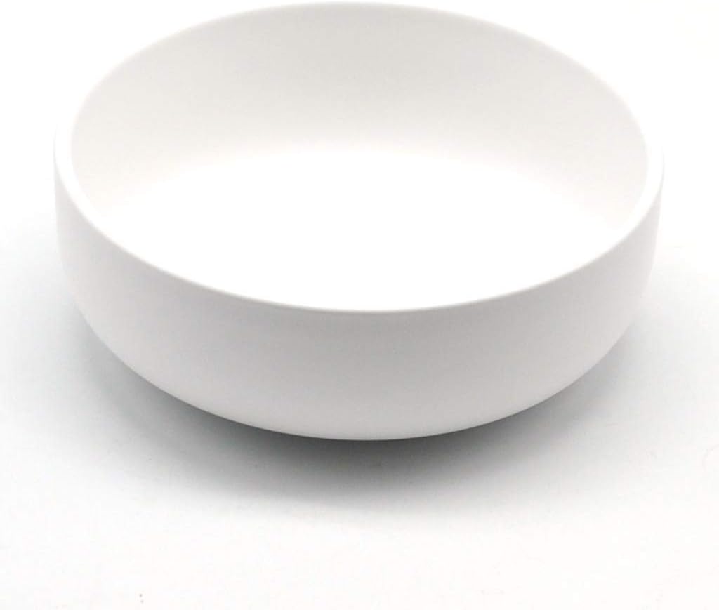 Ceramic Portable Dog Bowls for Food and Water, Food Bowl Mat Ceramic Cat Bowl Suitable for Small and Medium Dog Cats, Blue (White)