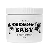 Coconut Essentials Coconut Baby Oil - Natural & Organic Moisturizer, Hair Oil for Cradle Cap Treatment, Newborn Sensitive Skin, Eczema & Psoriasis Relief, Unscented, Sunflower & GrapeSeed 4 floz