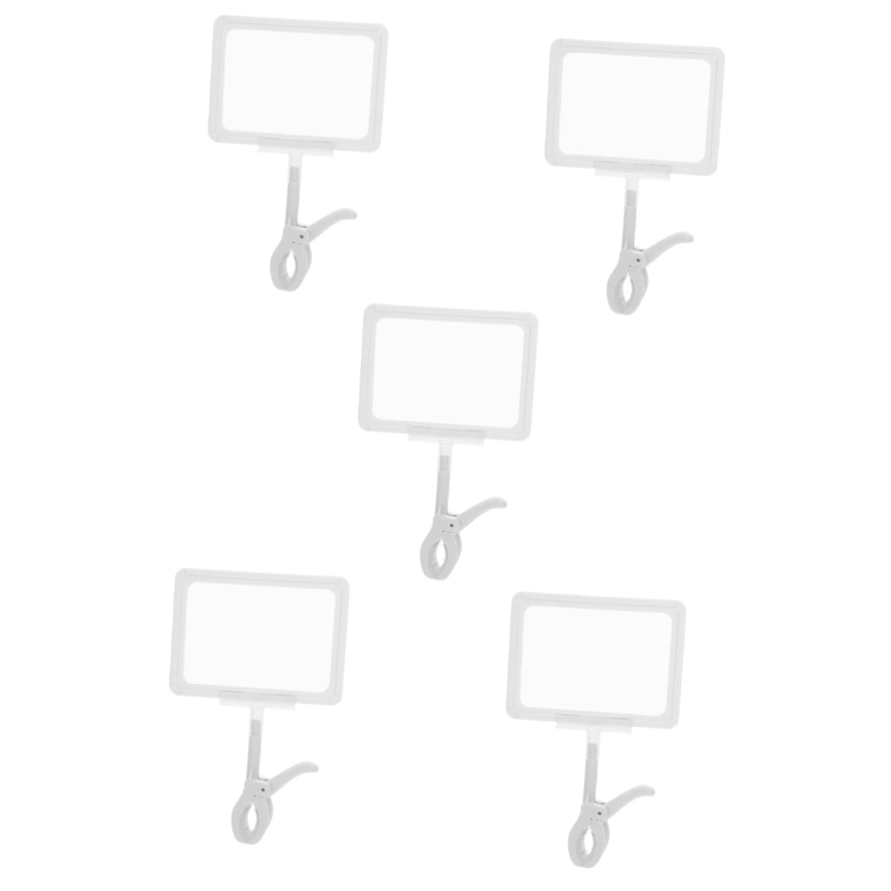 Tofficu 5pièces Porte-étiquette Publicitaire Double Face Pour Affichage De Prix Support Pratique Pour Supermarchés Magasins Et Événements Pour Étiquettes Et Annonces Visuelles