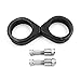 HTTMT MT299-003-BK Black Fork Clamp Turn Signal Clamps Compatible with Harley Softail Mount Bracket 49Mm Fork Tube