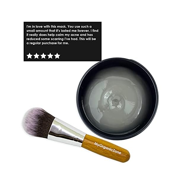 My Organic Zone Dead Sea Mud Mask for Face and Body - Best Facial Cleansing Clay for Blackheads, Whiteheads, Acne and Clogged Pores | Hydrates Skin & Improves Oily Skin (250g./8.8oz.) (Single)