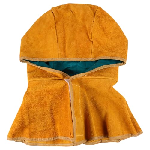 Toddmomy Gorro de Chal para Soldar Capa de Soldadura Eléctrica, Ligero y Duradero, Color Caqui, Adecuado para Soldadores en Entornos Profesionales