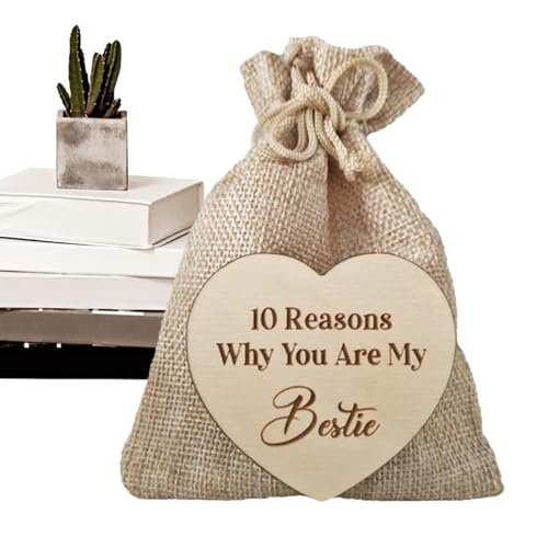 Reviews y listado de Bolso mi saco listamos los 10 mejores. 27 Why You are My Friend Caja de madera – Saco de fichas de corazón | Portátil decorativo 10 razones por las que eres mi mejor amigo bolsa de yute para niños y niñas Hixip