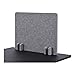Stand Up Desk Store ReFocus Raw Noise and Distraction Reducing Freestanding Acoustic Desk Divider Mounted Privacy Panel (Castle Gray, 20.9