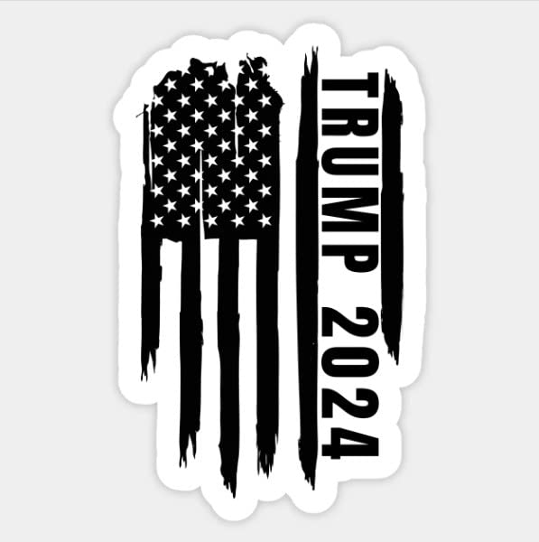 Trump 2024 Stickers Vinyl Decal for Trump Supporters Waterproof 5"