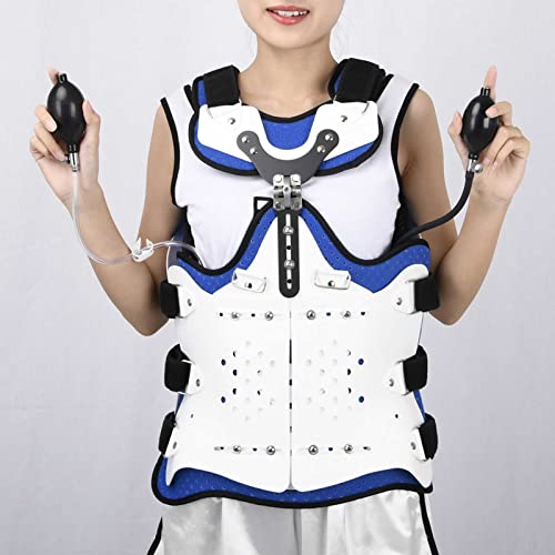 Thoracolumbar Fixation Brace,Adjustable and Heightening Chest and Waist Fracture Frame Spine Support After Lumbar Surgery