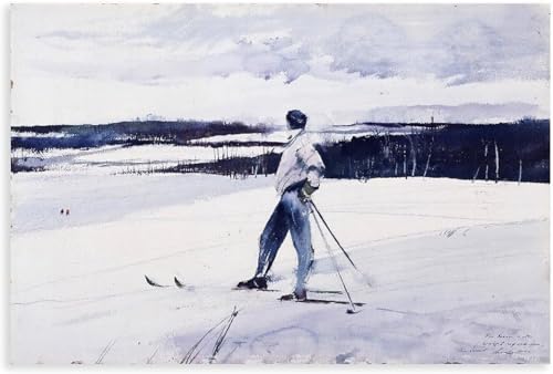 Poster Andrew Wyeth tableau vintage Chestnut Ridge sans cadre