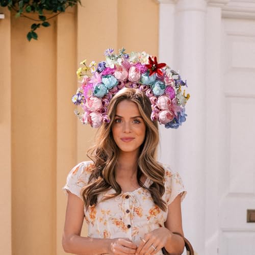 Couronne florale haut de gamme et serre-tête de mode chic