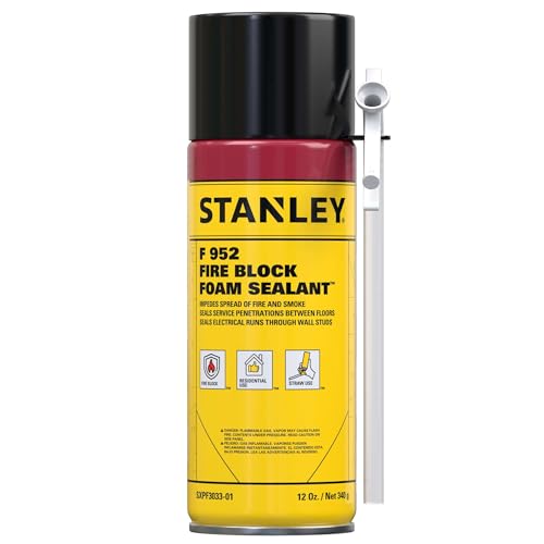 Stanley Fire Block Spray Foam Sealant (12oz)