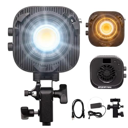 Image of Aputure Amaran Halo 100x 100W COB Led Video Light Bicolor 2700k-6500k,4,890 lux @ 1m, Ultra-Compact Travel Light,USB-C PD Power,App /NFC Control, Bowens Mount (100, Watts)