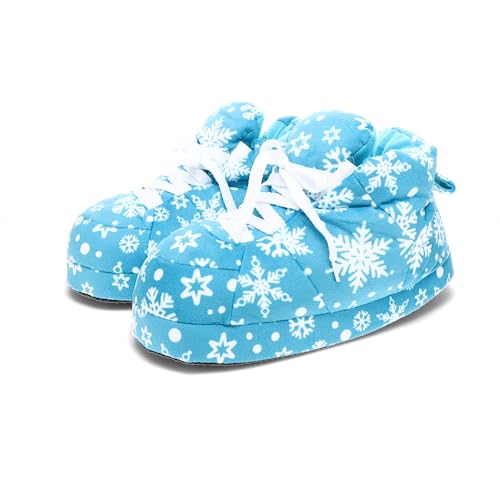 Image of Happy Feet Slippers Standard Sneaker Slippers for Men, Women, and Kids - Women Shoes, Gifts for Women, As Seen on Shark Tank - Classy Oversized House Slippers for Women with Non-Slip Rubber Soles