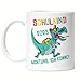 Hey!Print Schulkind 2023 Tasse pour rentrée des classes T-Rex Motif dinosaures 1er classe