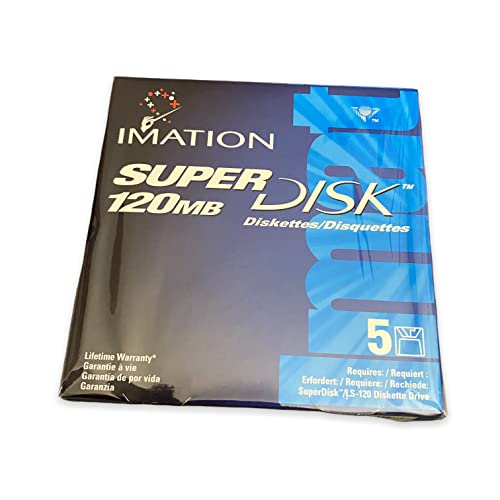 Imation SuperDisk 120MB Windows/DOS/IBM formatted (5-Pack)