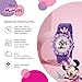 Disney Minnie Mouse Watch for Kids 3-5 – Fun & Stylish Minnie Watches for Young Fans – Cute Watch Girls & Toddlers with Purple Bezel, White Dial & Adjustable Purple Nylon Strap