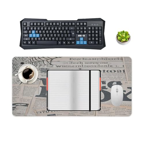 Black Spider Web Desk Mat Grande Antideslizante miniatura 4