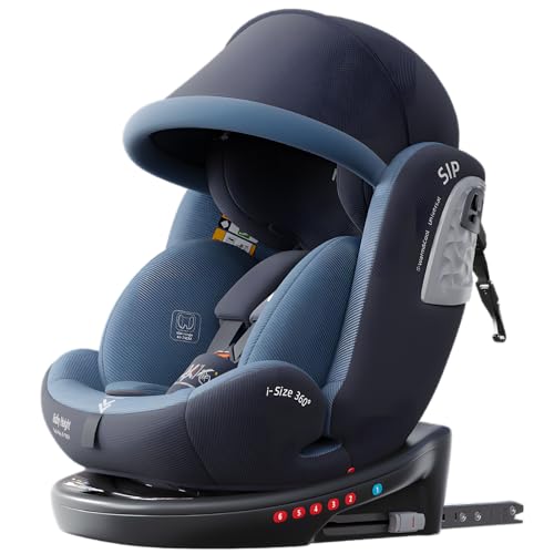 heekin チャイルドシート 360°回転式 ISOFIX固定 ECE R129(i-Size)基準 新生児から12歳までのお子様に最適,角度調整(ブルー) heekin チャイルドシート 360°回転式 ISOFIX固定 ECE R129(i-Size)基準 新生児から12歳までのお子様に最適,角度調整(ブルー)