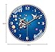EXQULEG Kinderwanduhr Lautlose, Wanduhr Kinder Weltraum Astronauten, Wanduhr für Junge und Mädchen, Kinderzimmer Klassenzimmer (3060,8 Zoll/20cm)