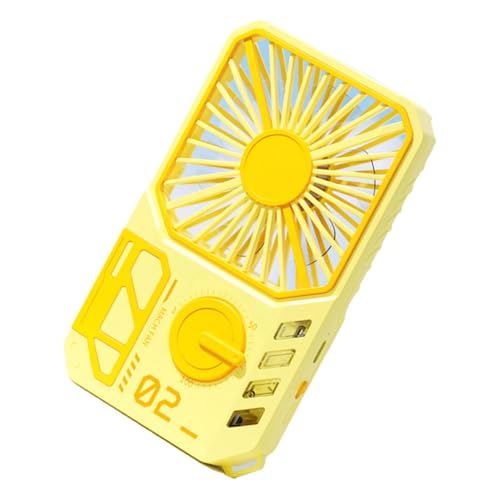 Poderoso ventilador portátil, fanático personal de la mano - Ventilador de enfriamiento eléctrico de 100 velocidades,Potente enfriador de soplador ajustable sin pasos para acampar al aire libre en cas