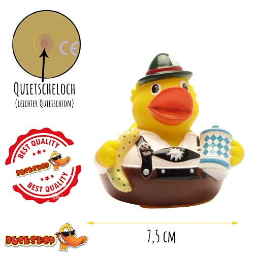 Duckshop I Badeente City Duck Bayern I Quietscheente L8cm I Quietscheentchen I Geschenk für Oktoberfest I Präsent Sammler I Souvenir