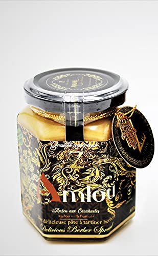 Amlou amandel (biologisch) 100% puur en natuurlijk 300g Marokkaanse Berber spread met arganolie & pure sinaasappelhoning… - Image 5
