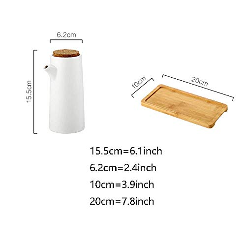 AMAXRcsy Öl-Essig-Spender-Set aus Keramik, 400 ml, Gewürzbox, Soßenflasche, Küchenbehälter, auslaufsicherer Ausgießer, staubdicht, 2 Stück 3 AMAXRcsy Öl-Essig-Spender-Set aus Keramik, 400 ml, Gewürzbox, Soßenflasche, Küchenbehälter, auslaufsicherer Ausgießer, staubdicht, 2 Stück