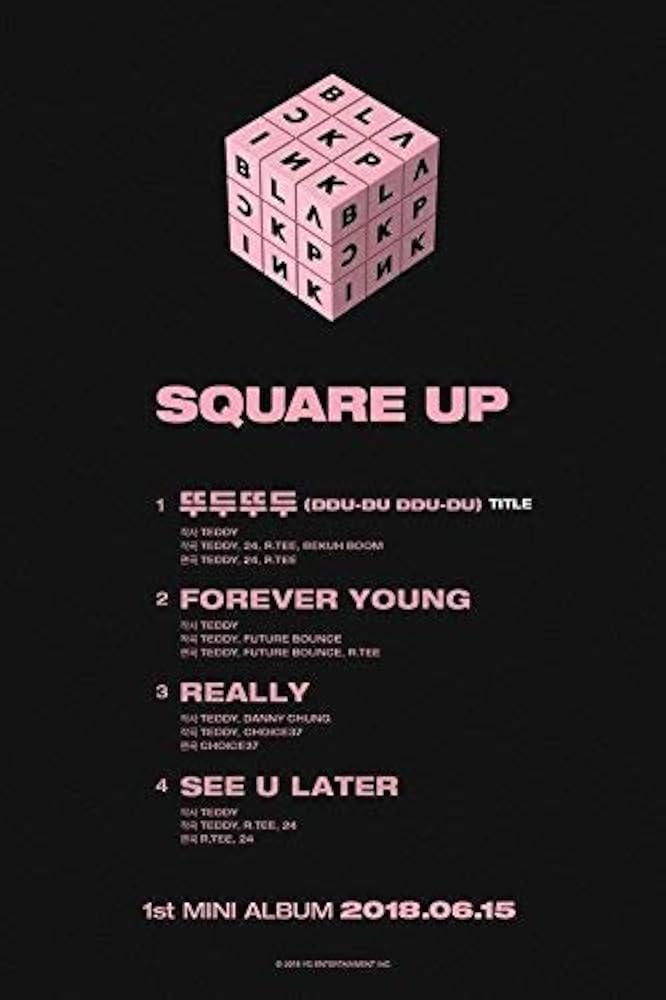 Amazon.com: BLACKPINK - [Square Up] 1st Mini Album Black Ver