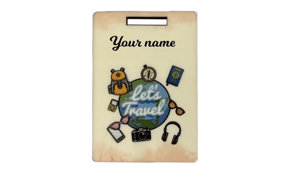 TC The Customizers Customized and Personalized Name Engraved Luggage Tags for Bags |Leather Luggage Bag Tag for Baggage Suitcases,Luggage Tag for Travel-image-35