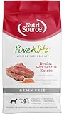 PureVita, Beef & Red Lentils Grain Free Entree Dry Dog Food, 4 Pounds