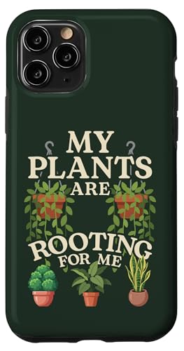 �uMy Plants Are Rooting For Me�v���S�n�̗ǂ��A���A�[�g �X�}�z�P�[�X iPhone 11 Pro �p