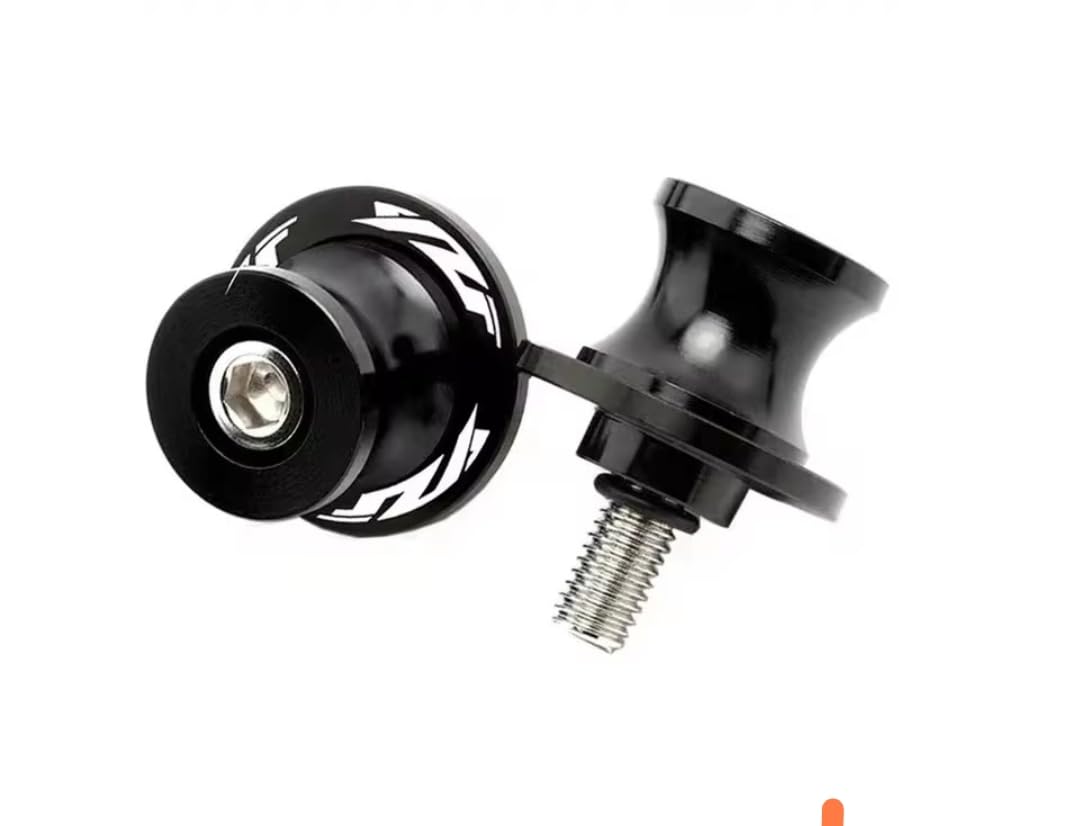 Diabolos de moto YZF Bobbins Spools NEGRO Metrica M6 x 125