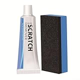 Eawfgtuw Für Auto Kratzerentferner Polierpaste mit Schwamm für leichte Kratzer, Teer und Defekte Entfernung, Fit für Automotive Karosseriepflege,