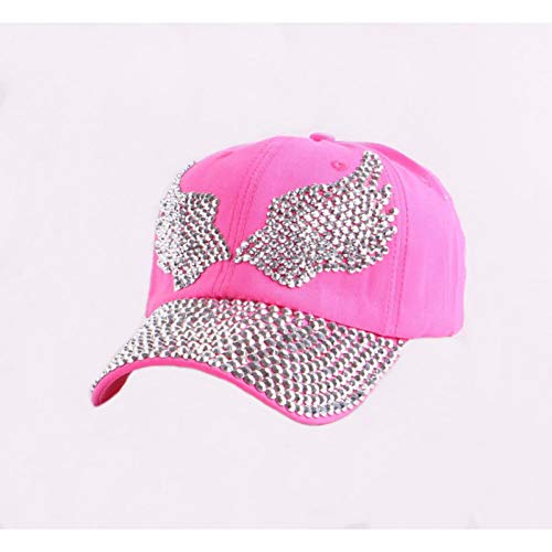 Casquette de baseball fille en jean chapeau décontracté extérieur orné de strass