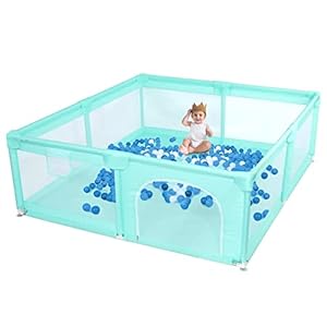 Baby Playpen-79×71 inches Extra Size Baby Play Pens for Babies and Toddlers , Indoor & Outdoor Infant Safety Activity…