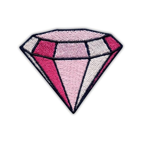 Patch brodé Diamant pour réparer et masquer les accrocs sans couture, velcro - 3