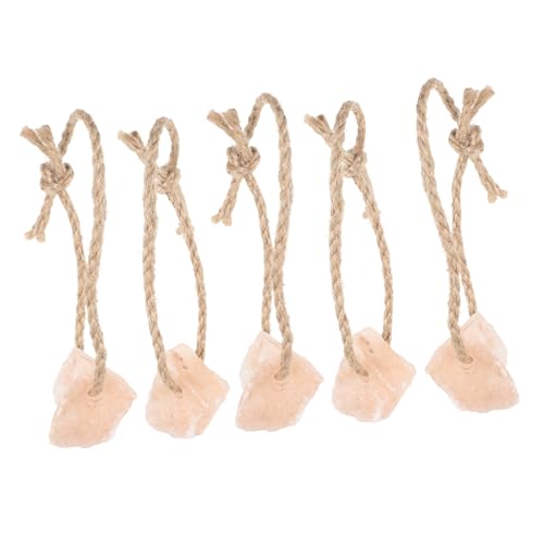 Holibanna 5pcs Rabbits Hamster Bunny Pet Rabbit Food Salt Licking Block Salt Brick Rabbit Salt Licking Hanging Rabbit Salt Food Rabbit Salt Supply Salt Block Salt Block