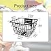 kowaku Kids Bike Basket Iron Wire Versatile Easy Install Front Handlebar Basket Storage for Children Biking Accessory Parks Picnics, Without lid