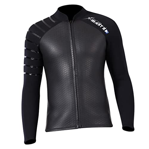 harayaa Camiseta de Neopreno para Hombre para Buceo y Snorkel con Cremallera Frontal Protección UPF50 Plus y Forro Suave miniatura 1