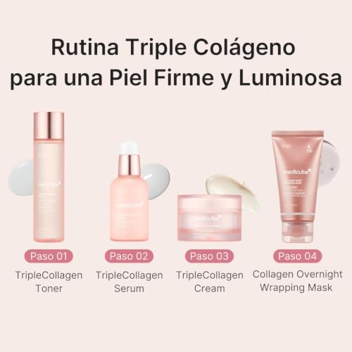 Miniatura 7 de Medicube Crema De Triple Colágeno, Hidratante Y Reafirmante Con Ácido Hialurónico, Elastina De Primera Calidad Y Manteca De Karité, Crema De Triple Colágeno Para El Cuidado De Las Arrugas, 1.69 Oz
