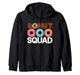 donut squad - funny chocolate doughnut donut lover quotes felpa con cappuccio