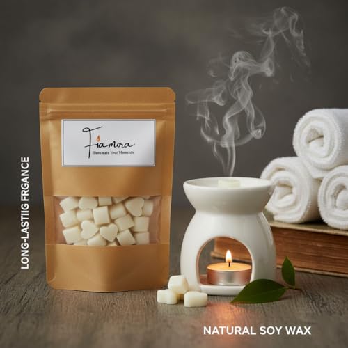 Image of Wax Melts | Organic Soy Wax | Essential Oil Infused | Cinnamon Fragrance | Heart Shape Aroma Melts | Warm Room Freshener | Safe Smoke-Free Scent | 80 GMS