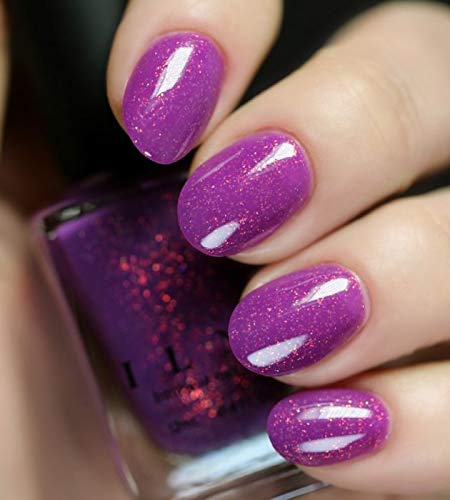 Image of ILNP Paisley - Dark Magenta Holographic Shimmer Nail Polish