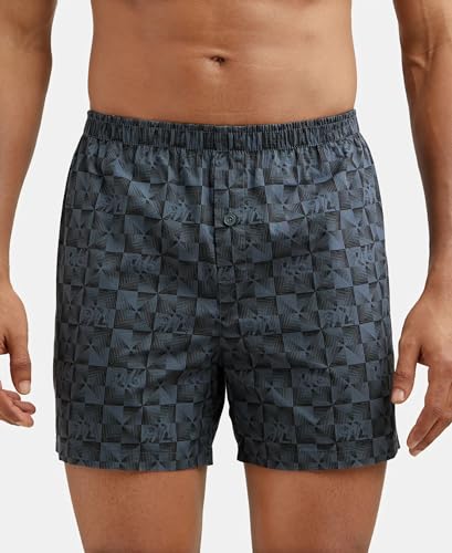 Image of Jockey 8222 Men's Super Combed Mercerized Cotton Woven Printed Inner Boxers with Ultrasoft and Durable Inner Waistband (Pack of 2)