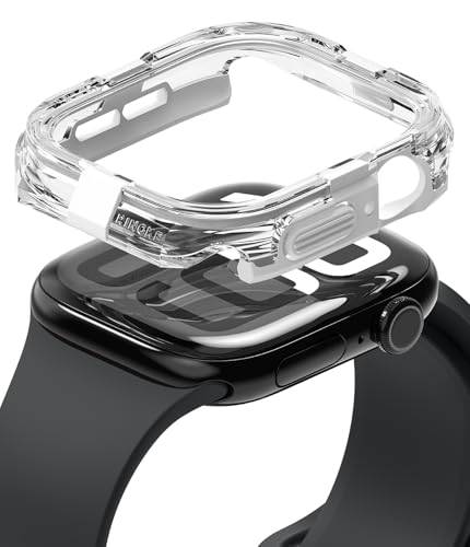 yRingkezApple Watch 11 / 10 42mm P[X FUSION BUMPER PC+TPUf ω ϏՌ Ռz یP[X AbvEHb`11 / 10 42mm X}[gEHb` op[P[X - White