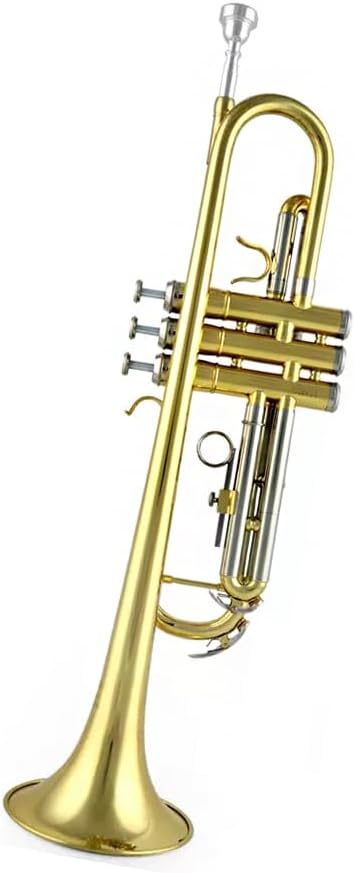 GAGALU B-Flat Lacquered Trumpet with Transparent Treble and Bass, Suitable for Professional Stage Performance, Grade Examination, Teaching