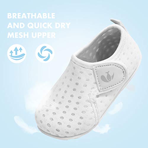 Feetcity Water Shoes Quick Dry Barefoot Aqua Socks Swim Surf Pool Beach Yoga Shoe For Baby Boys And Girls White 12-18 Months Infant #TOP3