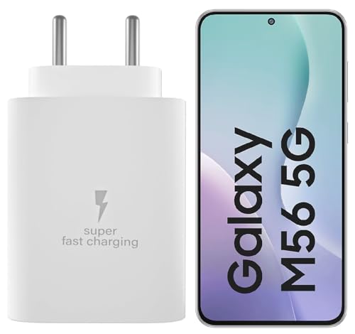 Image of 25W C-Type Super Fast Adapter Compatible With Samsung Galaxy M56 5G Super Fast Charger Adapter For A35 /S23 /S23 Fe /S22 /S21 /21 Fe /A06 /M16 /M35 /A16 /M06 /M05 /A56, A55 /S24 Fe /A16 /A36 5G, White