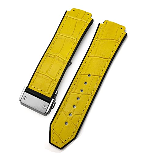 [NHHNSW] Watch StrapACowhide Rubber WatchBand 25-19mm Calfskin BraceletsX|[cWOMEHb`oh̏ꍇ