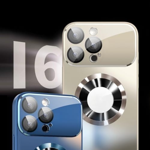 Étui en Titane pour iPhone 13 Pro Max Noir Coque Luxe avec Protection Objectif