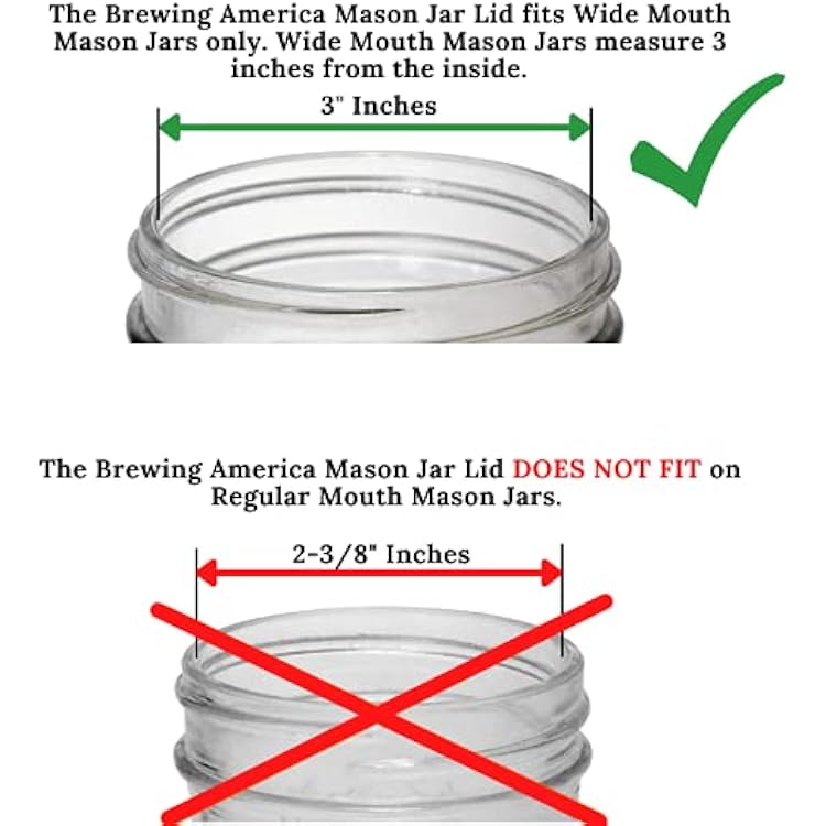 Mason Jar Lids Wide Mouth Plastic 4 pack-USA Made-Flip Cap Screw Top Pour Spout Drink Hole - Leak-proof for Ball, Kerr, Azure Canning Jars - Airtight for Drinks to Go and Controlled Pouring - Black