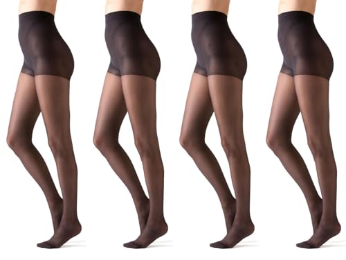 Collants transparents femme violets anti-filement à taille haute confortable